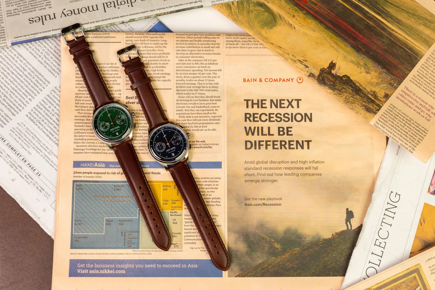 1934 Telechron. Steel / Green