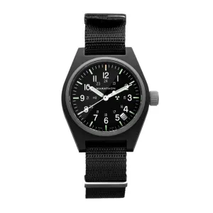 34mm Black General Purpose Quartz with Date (GPQ-D)