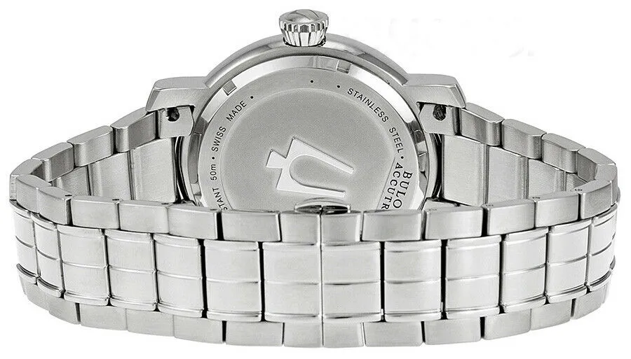 Accutron by Bulova Amerigo Stainless Steel Mens Watch Retrograde Calendar 63C103