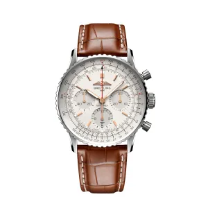 Breitling Navitimer B01 Chronograph Watch, 41mm White Dial, AB0139211G1P1