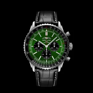 Breitling Navitimer B01 Chronograph Watch, 46mm Green Dial, AB0137241L1P1