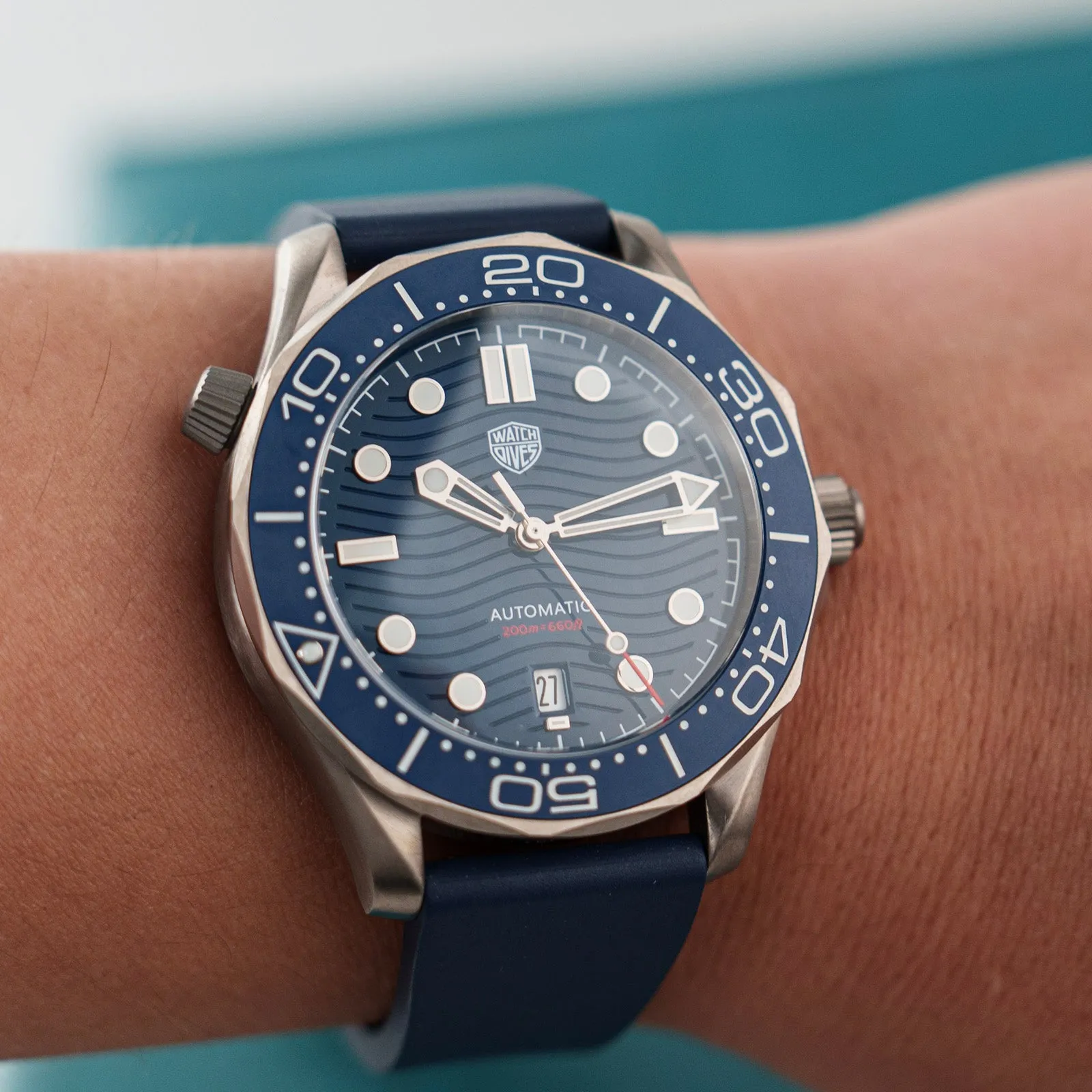 ★EU-Pre-Owned★Watchdives WD007 Titanium NTTD Dive Watch
