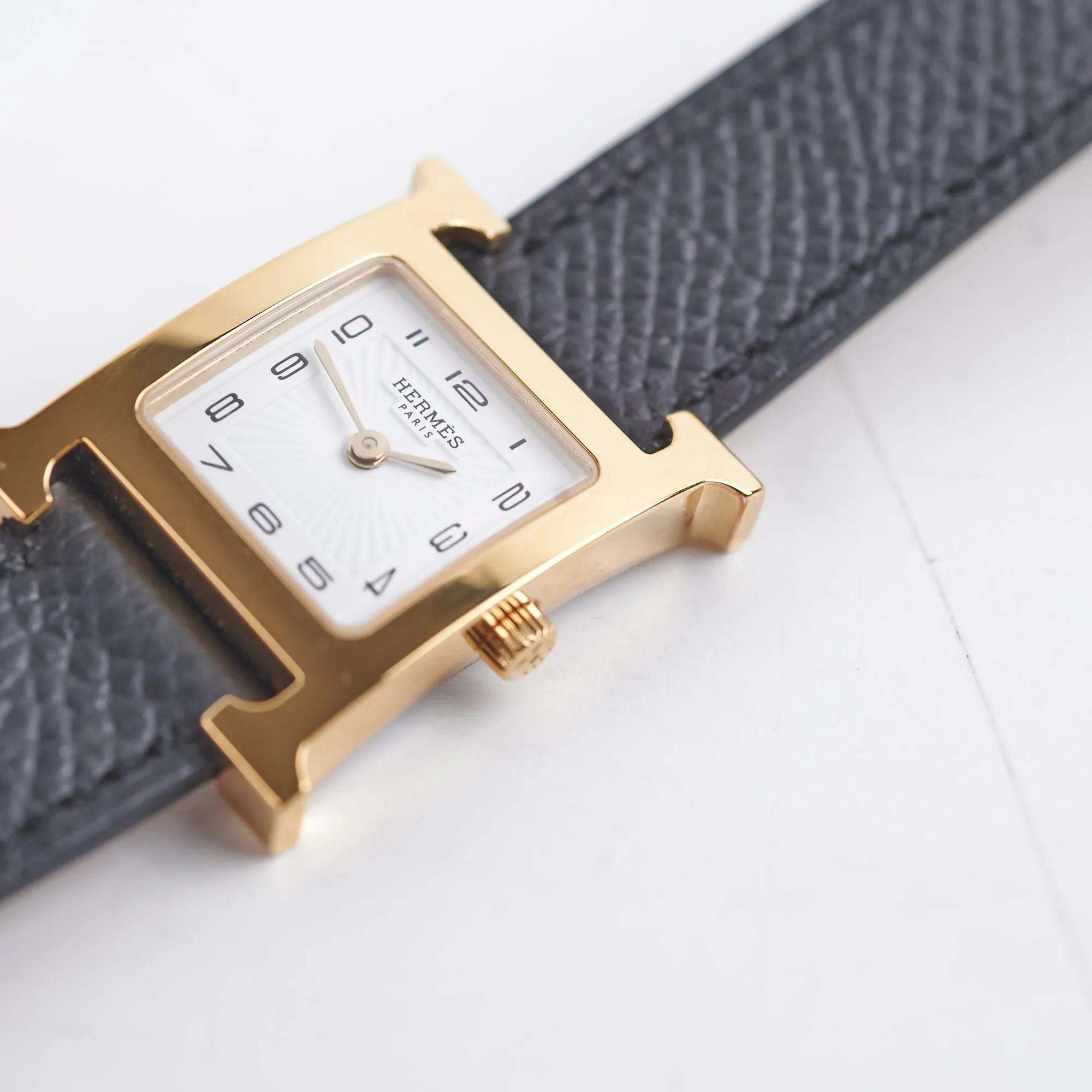 Hermes Heure H Hour Watch Black Small 25mm