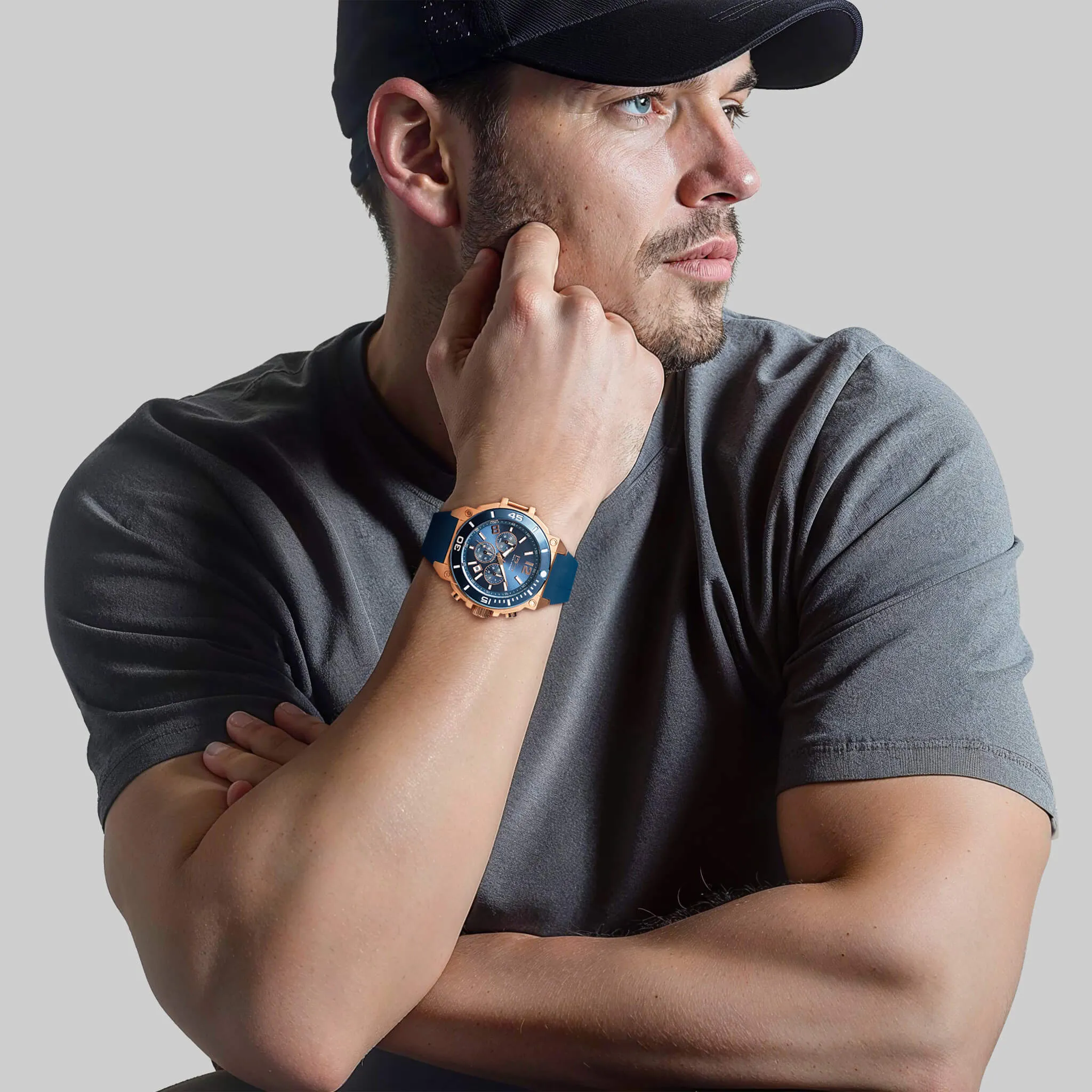 Illustrious Blue Chrono Watch