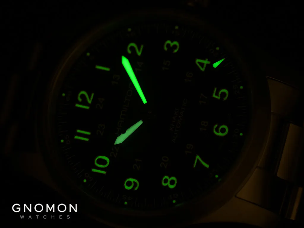 Khaki Field Titanium Auto 38 Blue - Bracelet Ref. H70205140