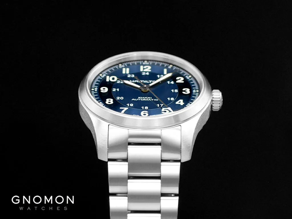 Khaki Field Titanium Auto 38 Blue - Bracelet Ref. H70205140