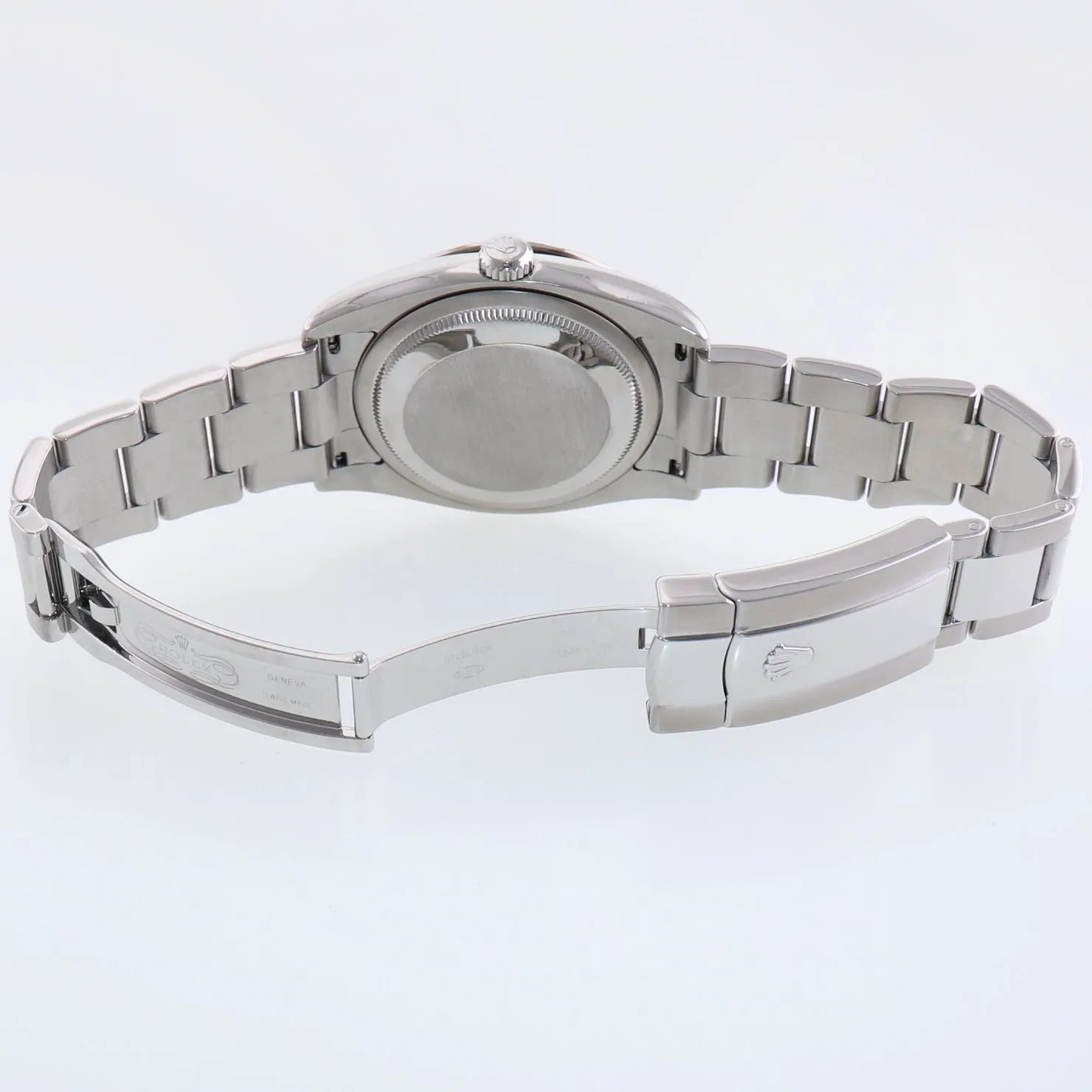 MINT Rolex DateJust Turn-O-Graph 116264 Steel Black White Gold Fluted Watch Box