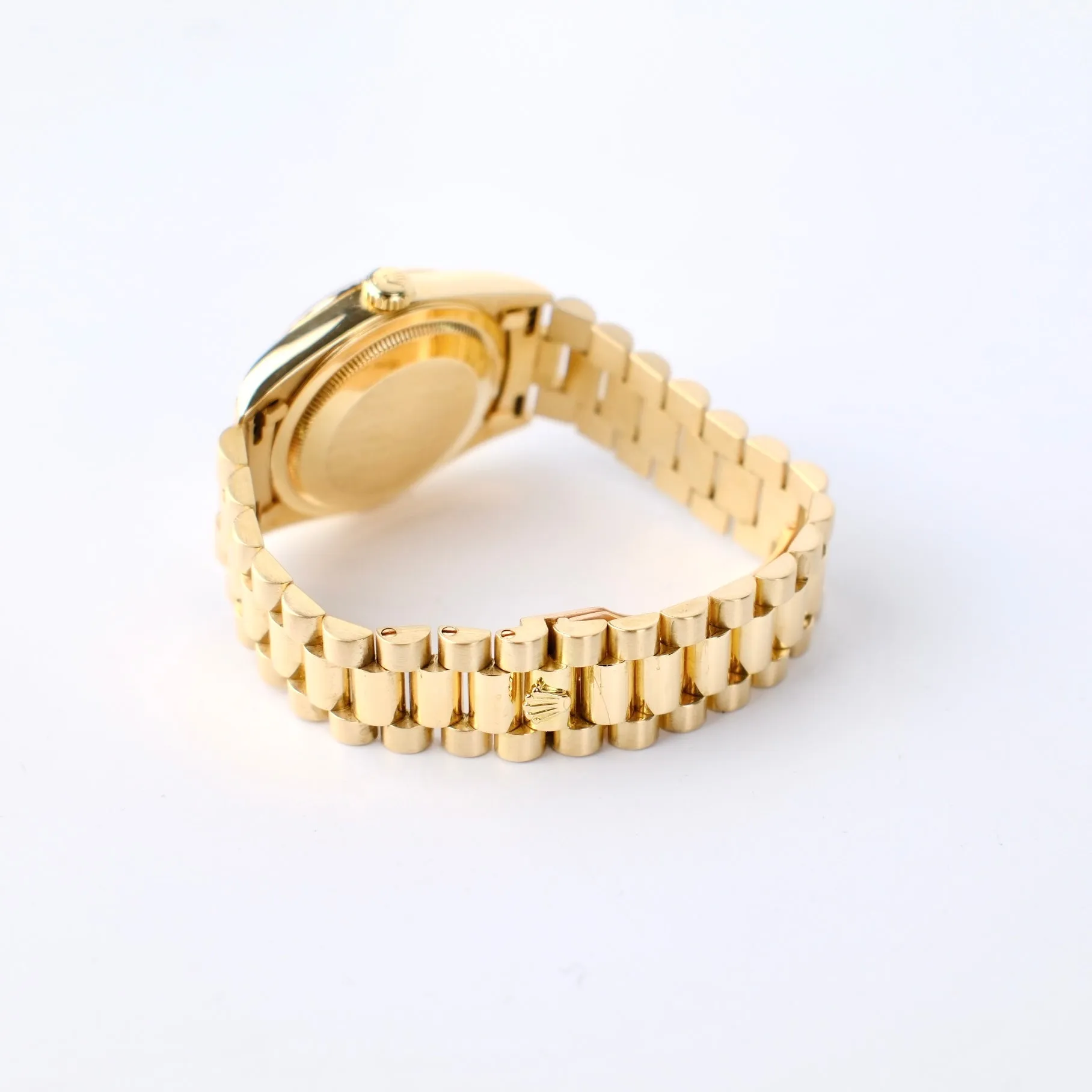 Rolex Day Date 36mm Gold Diamond Bronze Dial Watch