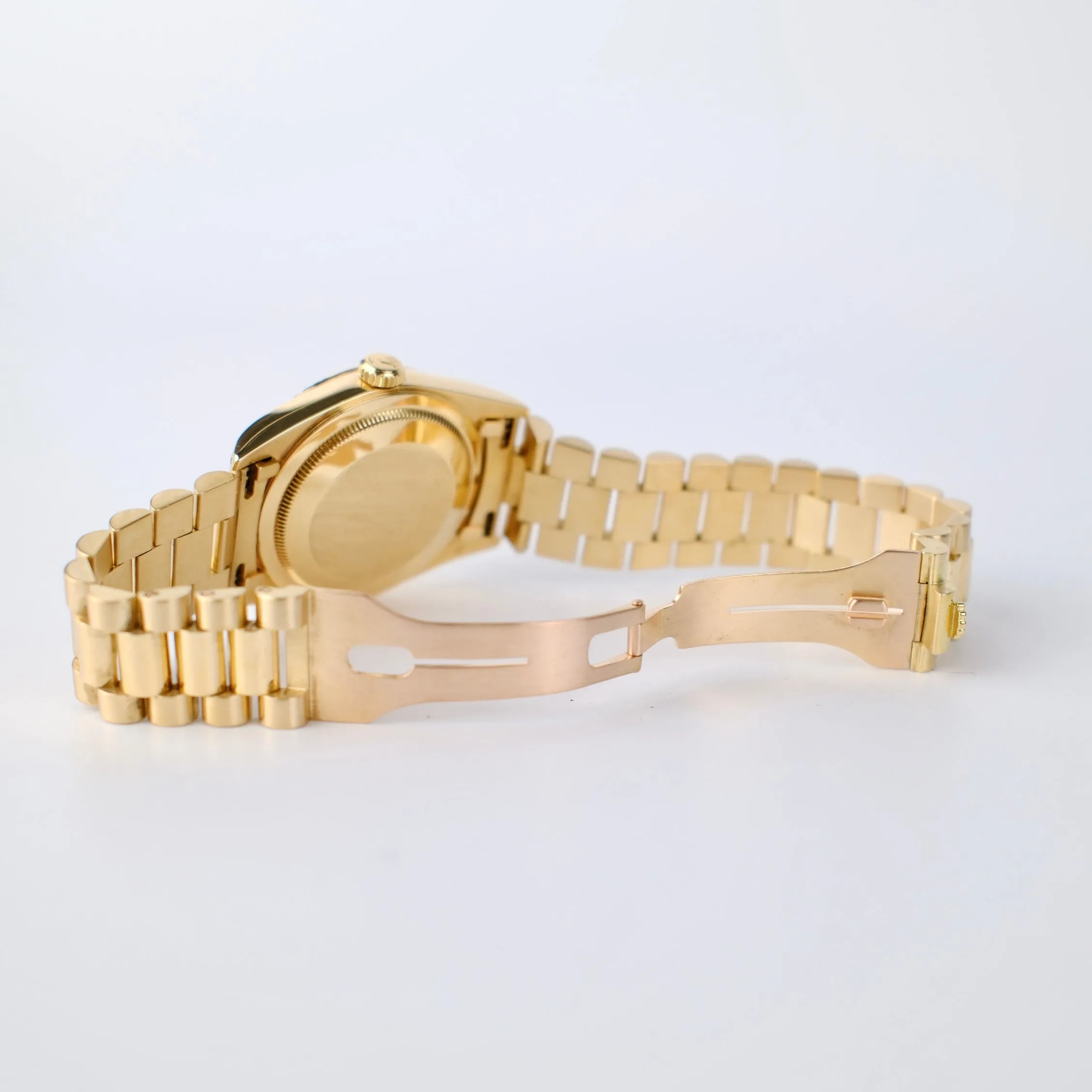 Rolex Day Date 36mm Gold Diamond Bronze Dial Watch