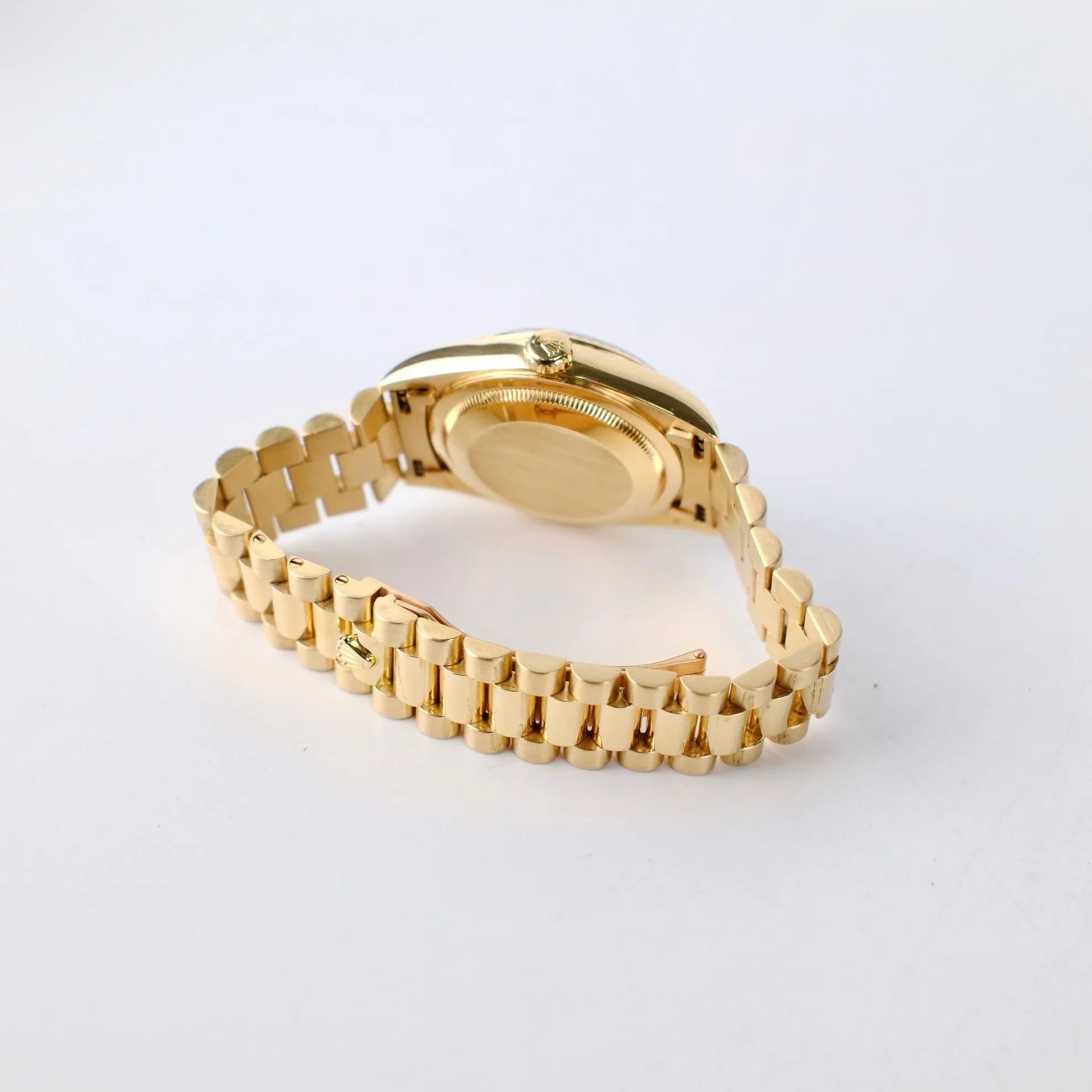 Rolex Day Date 36mm Gold Diamond Bronze Dial Watch