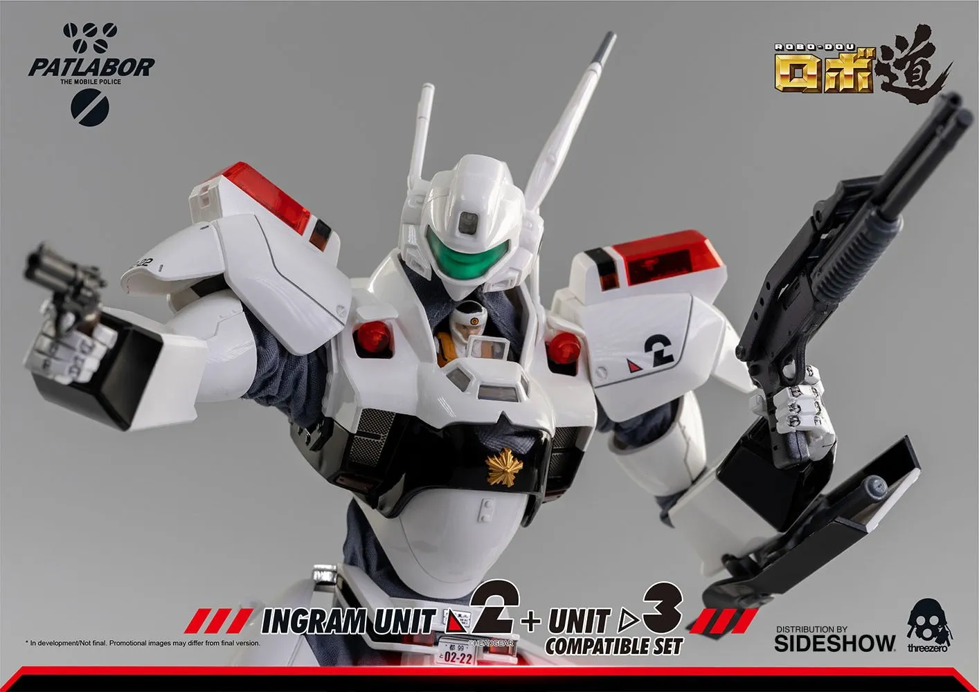 ThreeZero Patlabor ROBO-DOU Ingram Unit 2   Unit 3 Compatible Set 1/35 Scale Figure