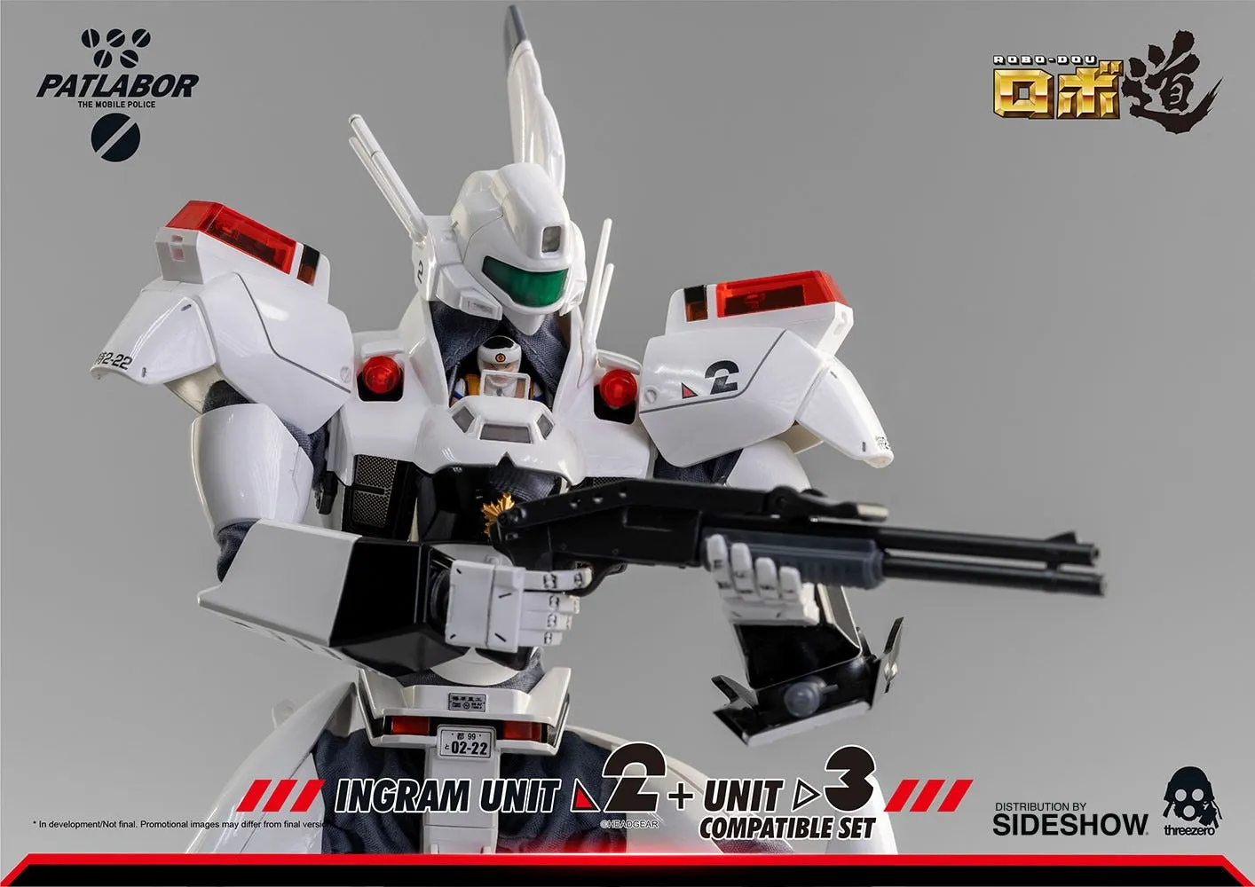 ThreeZero Patlabor ROBO-DOU Ingram Unit 2   Unit 3 Compatible Set 1/35 Scale Figure