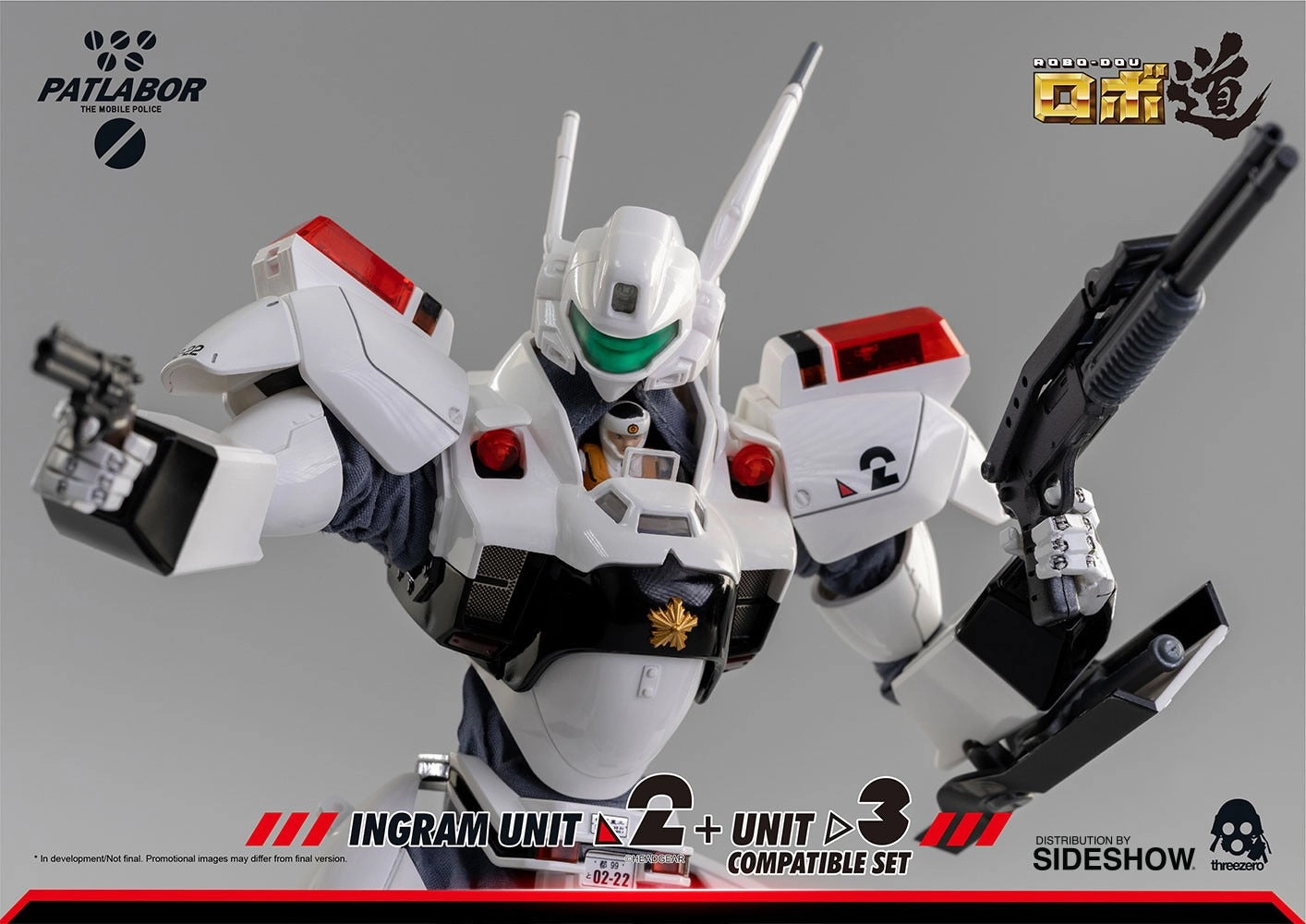 ThreeZero Patlabor ROBO-DOU Ingram Unit 2   Unit 3 Compatible Set 1/35 Scale Figure