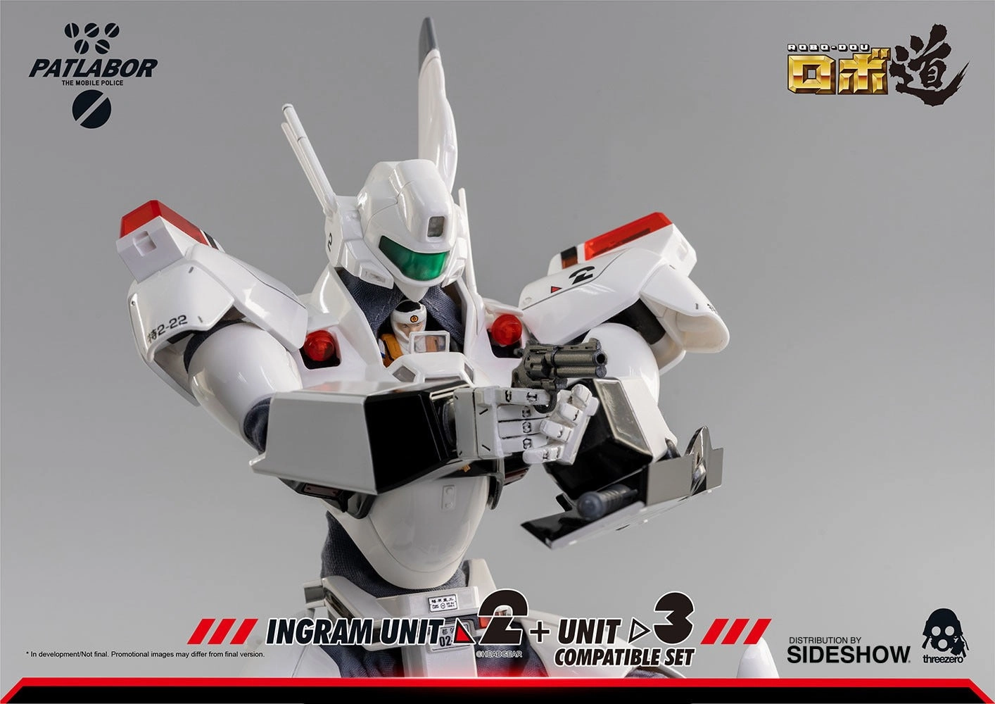 ThreeZero Patlabor ROBO-DOU Ingram Unit 2   Unit 3 Compatible Set 1/35 Scale Figure