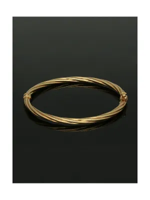 Twist Bangle in 9ct Yellow Gold